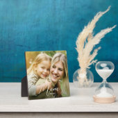 Custom Mom Established Modern Script Photo Plaque Fotoplatte (InSitu)