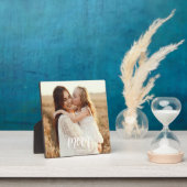 Custom Mom Established Modern Script Photo Plaque Fotoplatte (InSitu)