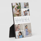 Custom Momma Mother's Day Kids Foto Collage Fotoplatte (Seite)