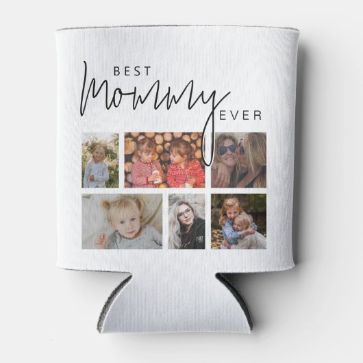 Custom Mommy 12 Foto Collage Dosenkühler (Vorderseite)