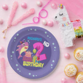 Custom Mommy Aunty Papa Daddy Shark Birthday Gesch Pappteller (Party)