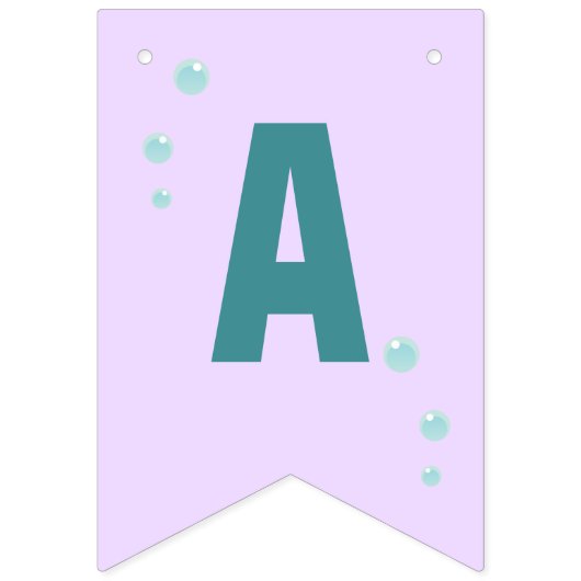 Custom Mommy Aunty Papa Daddy Shark Birthday Gesch Wimpelkette (Dritte Fahne)