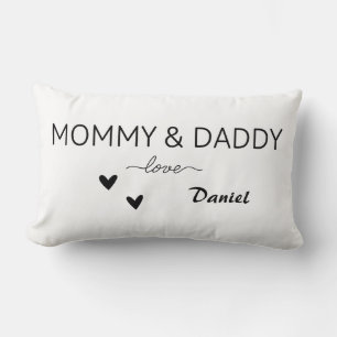 Custom Mommy & Daddy Liebe Kissen