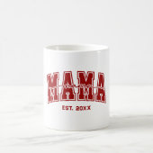 Custom Mommy Est.Year Personalized Mom Established Kaffeetasse (Mittel)