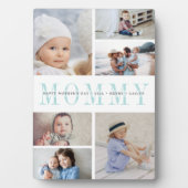 Custom Mommy Mother's Day Kids Foto Collage Fotoplatte (Vorderseite)