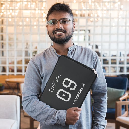 Custom Monochromatic Argentinian National Team  Laptopschutzhülle