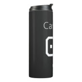 Custom Monochromatic National Team Supporter Name  Thermosbecher (Nach links gedreht)