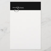 Custom Monogram 5S Briefpapier (Vorderseite)