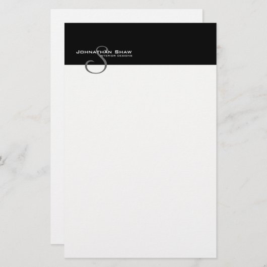 Custom Monogram 5S Briefpapier (Vorne/Hinten)