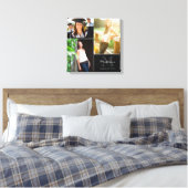 Custom Monogram Abschluss 2014 Foto Collage Leinwanddruck (Insitu (Schlafzimmer))