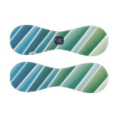 Custom Monogram Abstrakt Blue Green Baseball (Paneele)
