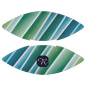 Custom Monogram Abstrakt Blue Green Football (Paneele)