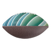 Custom Monogram Abstrakt Blue Green Football (Gedreht 90)