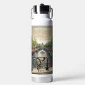 Custom Monogram Amsterdam Trinkflasche (Vorderseite)