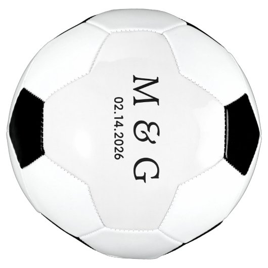 Custom Monogram and Date Personalized Fußball (Gedreht)