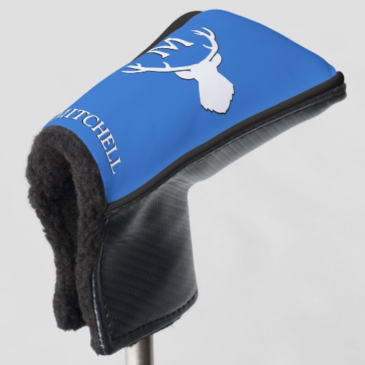 Custom Monogram Antler Golf Headcover (3/4 Vorderseite)