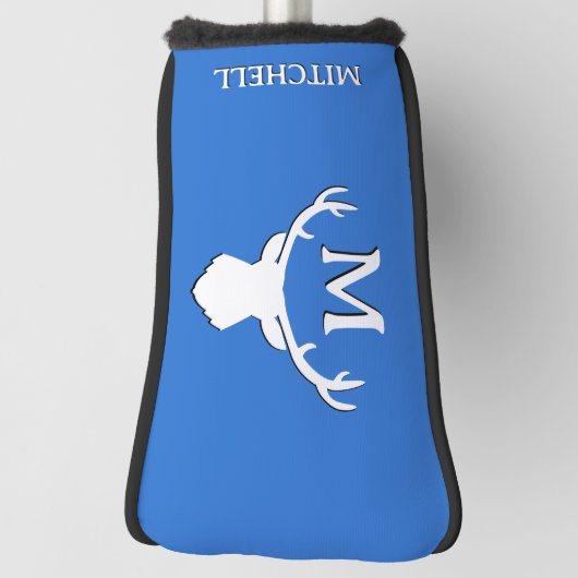 Custom Monogram Antler Golf Headcover (Rotieren 90)