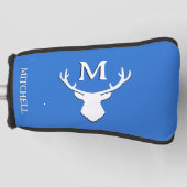 Custom Monogram Antler Golf Headcover (Vorderseite)