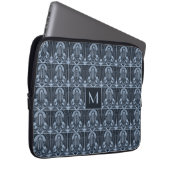 Custom Monogram Art Deco Laptopschutzhülle (Vorne Rechts)