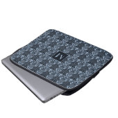 Custom Monogram Art Deco Laptopschutzhülle (Vorne Knopf)