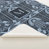Custom Monogram Art Deco Sherpadecke (3/4)