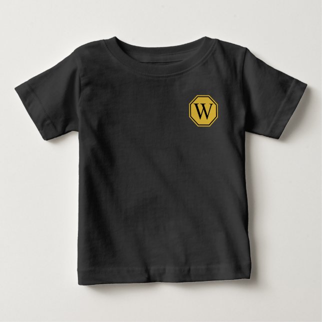 Custom Monogram Baby Soft Jersey T-Shirt (Vorderseite)
