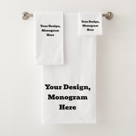 Custom Monogram Badhandtuch Set (Insitu)