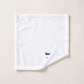 Custom Monogram Badhandtuch Set (Waschlappen)