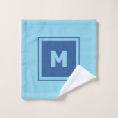 Custom Monogram Badhandtuch Set (Waschlappen)