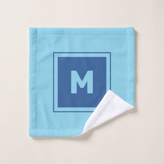 Custom Monogram Badhandtuch Set (Waschlappen)