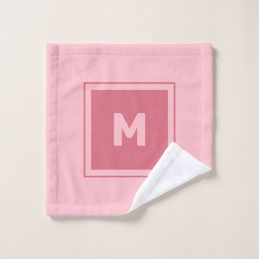 Custom Monogram Badhandtuch Set (Waschlappen)