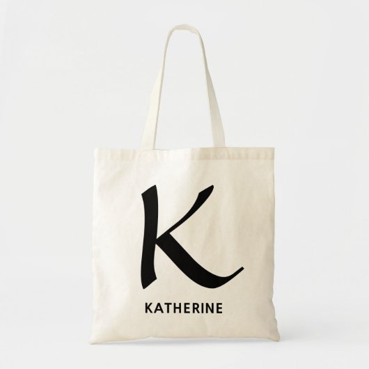 Custom Monogram Bag, Gift for Her, Mama & Students Tragetasche (Vorne)