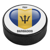 Custom Monogram Barbados Liebe Eishockey Puck (3/4)
