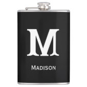 Custom Monogram Beer Flask Flachmann (Vorderseite)