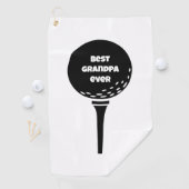 Custom Monogram Best Opa Ever Golfhandtuch (Insitu)