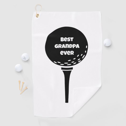 Custom Monogram Best Opa Ever Golfhandtuch (Insitu)