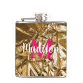 Custom Monogram Birthday Gift Ehefrau, Bridge, Fri Flachmann (Vorderseite)