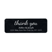 Custom Monogram Black Chalkboard Danke (Vorne)