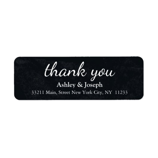 Custom Monogram Black Chalkboard Danke (Vorne)