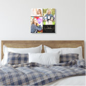 Custom Monogram Black Gold Abschluss 2021 Foto Leinwanddruck (Insitu (Schlafzimmer))