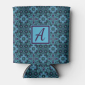 Custom Monogram Blue Lila Dosenkühler (Vorderseite)