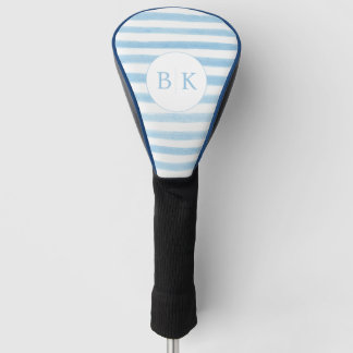Custom Monogram Blue Strip Golf Head Cover Headcover