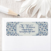 Custom Monogram Blue Toile Weihnachtsschmuck (Insitu)