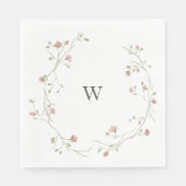 Custom Monogram Bohemisch Wedkin Napkin Serviette (Vorderseite)