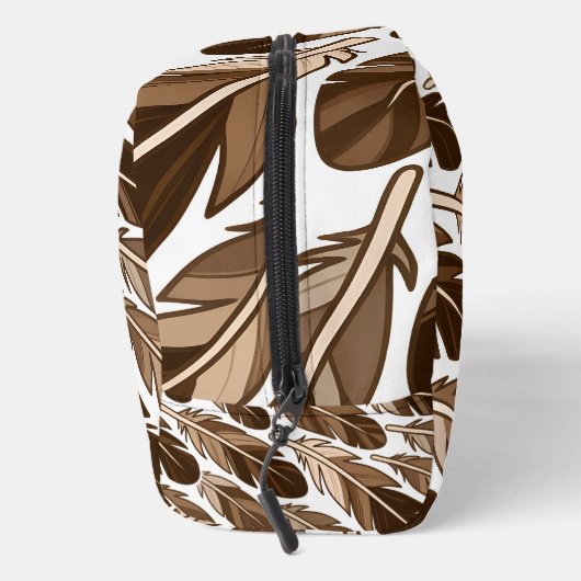 Custom Monogram Boho Feather Toilettenbeutel - Bra Waschbeutel (Rechts)