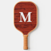Custom Monogram Brown and orang Pickleball Schläger (Vorderseite)