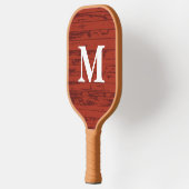 Custom Monogram Brown and orang Pickleball Schläger (Links)