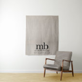 Custom Monogram Business Table Runner Banner Linen Wandteppich (Beispiel)