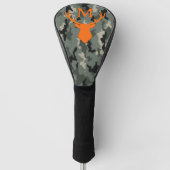 Custom Monogram Camouflage Deer Golf Headcover (Vorderseite)