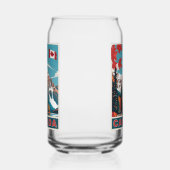 Custom Monogram Canada Travel Poster Dosenglas (Rechts)